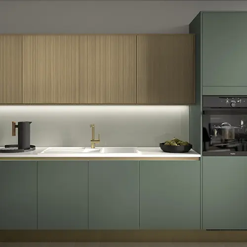 Linear Form Fern Green & Fresca Detail 1